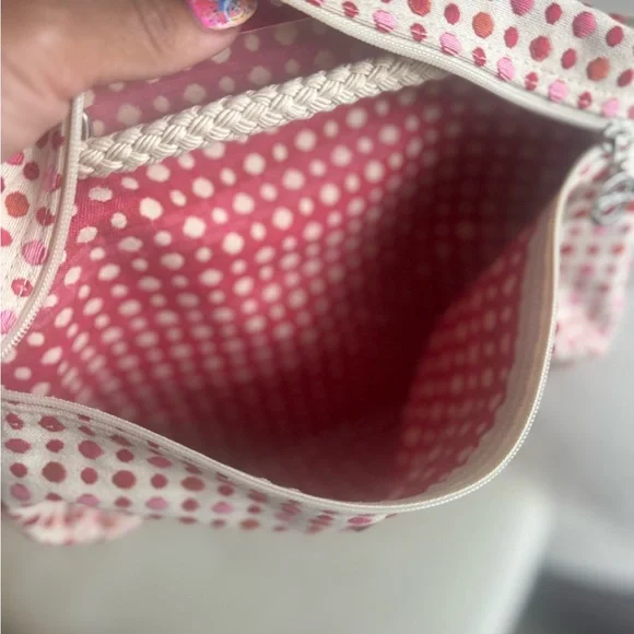 Longchamp Red and Cream Bag - Picture 5 of 5